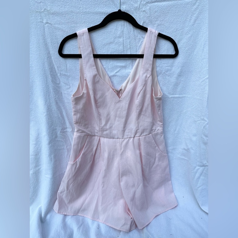 Blue Rain Baby Pink Romper